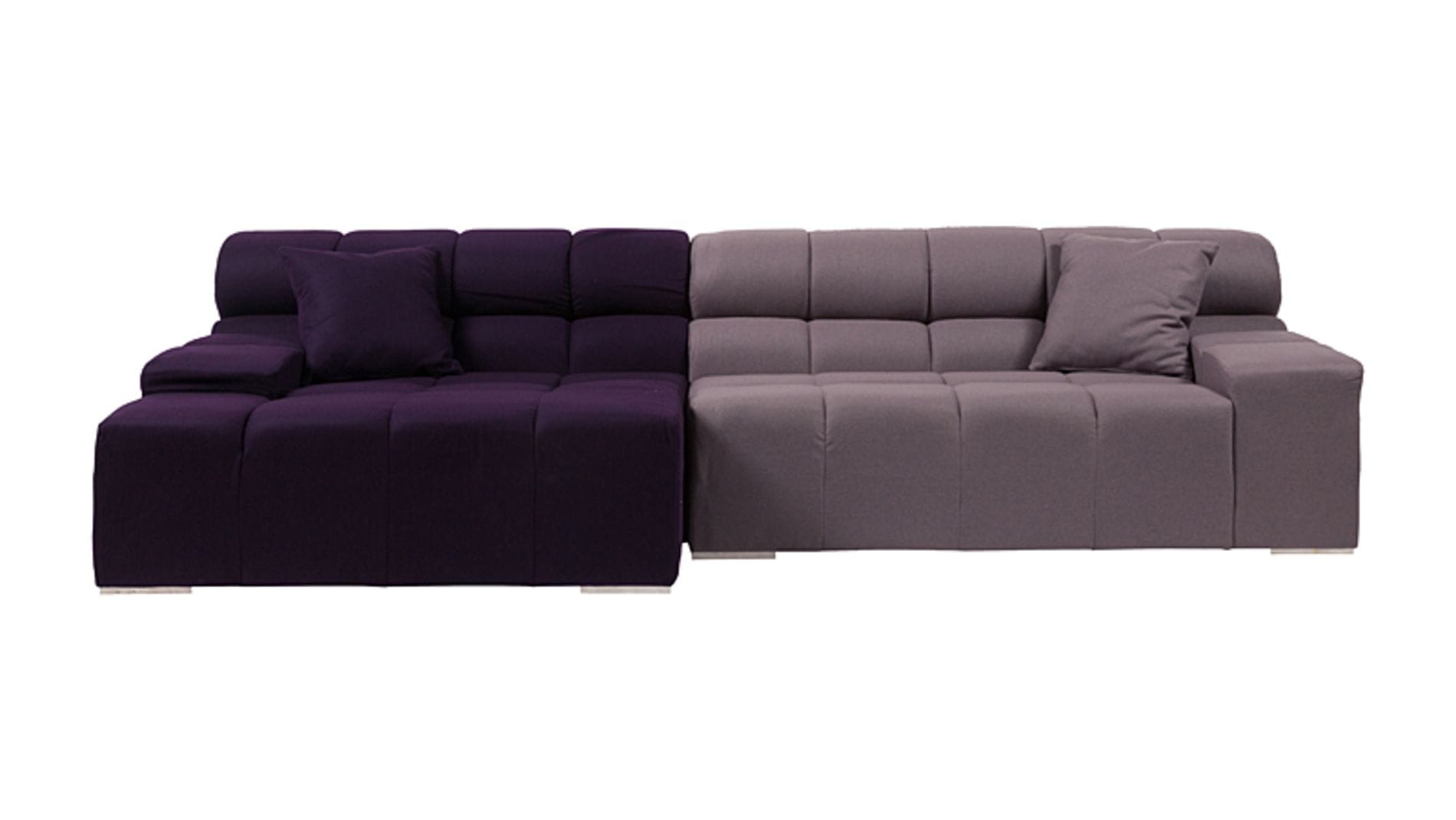 Диван Tufty-Time Sofa Фиолетово-серый Шерсть Р