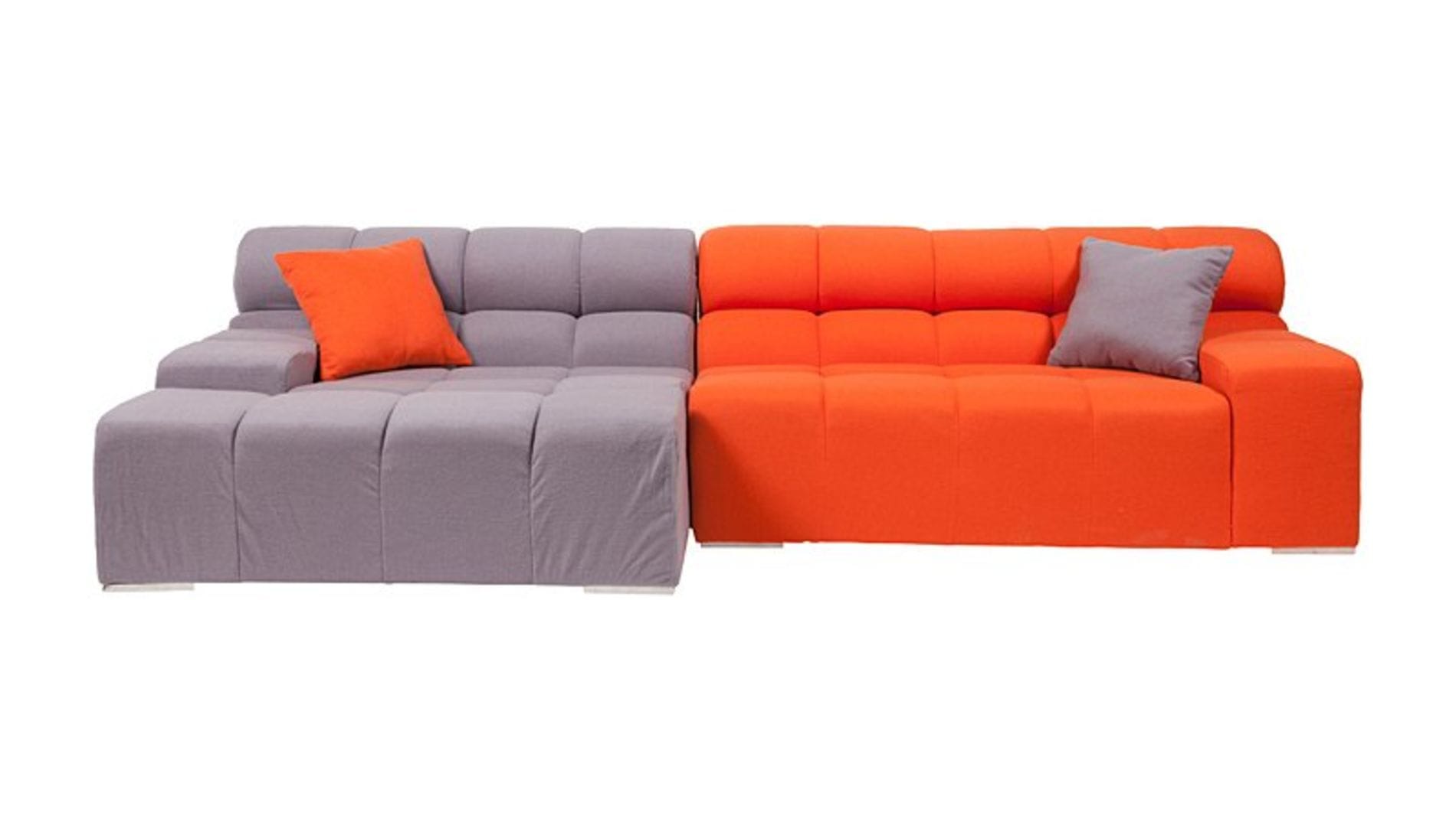 Диван Tufty-Time Sofa Серо-оранжевый Шерсть Р