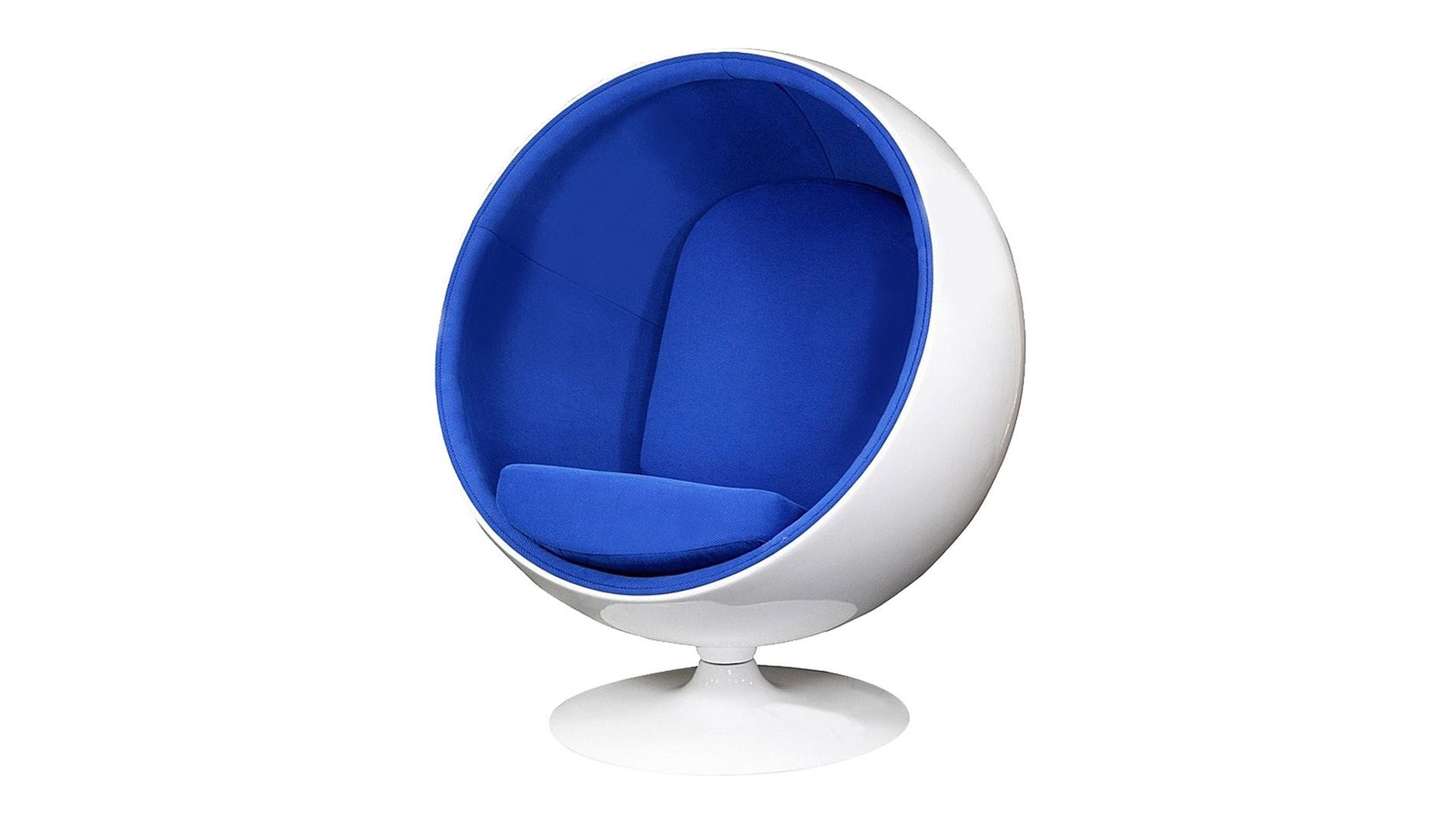Кресло Eero Ball Chair Dark Blue