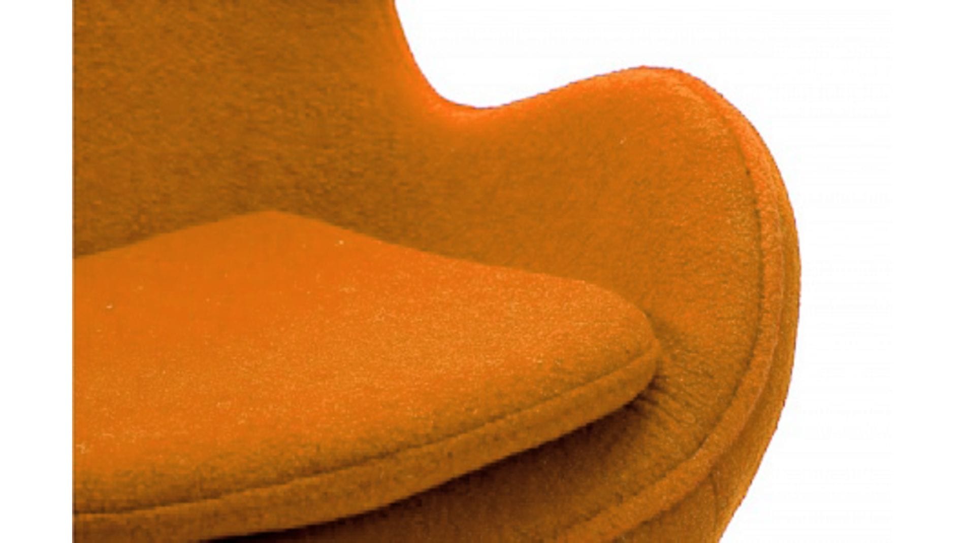 Детское кресло Egg Chair Оранжевое 100% Шерсть М