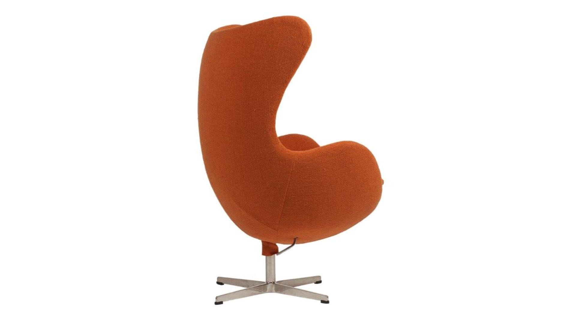 Кресло Egg Chair Оранжевое 100% Шерсть М