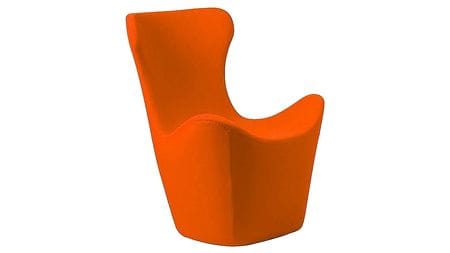 Кресло Papilio Lounge Chair Оранжевое Кашемир М