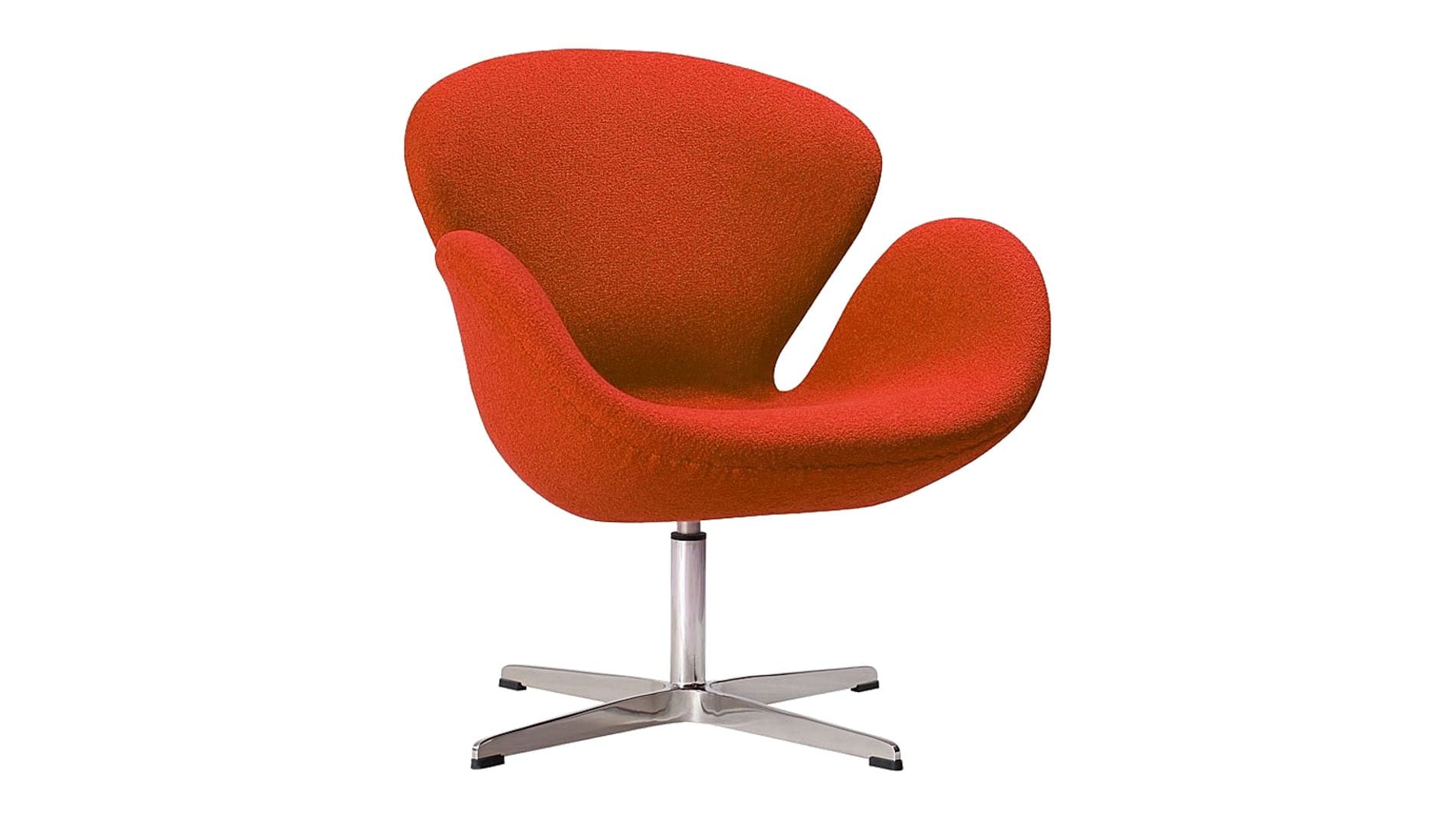 Кресло Swan Chair Красная Шерсть М