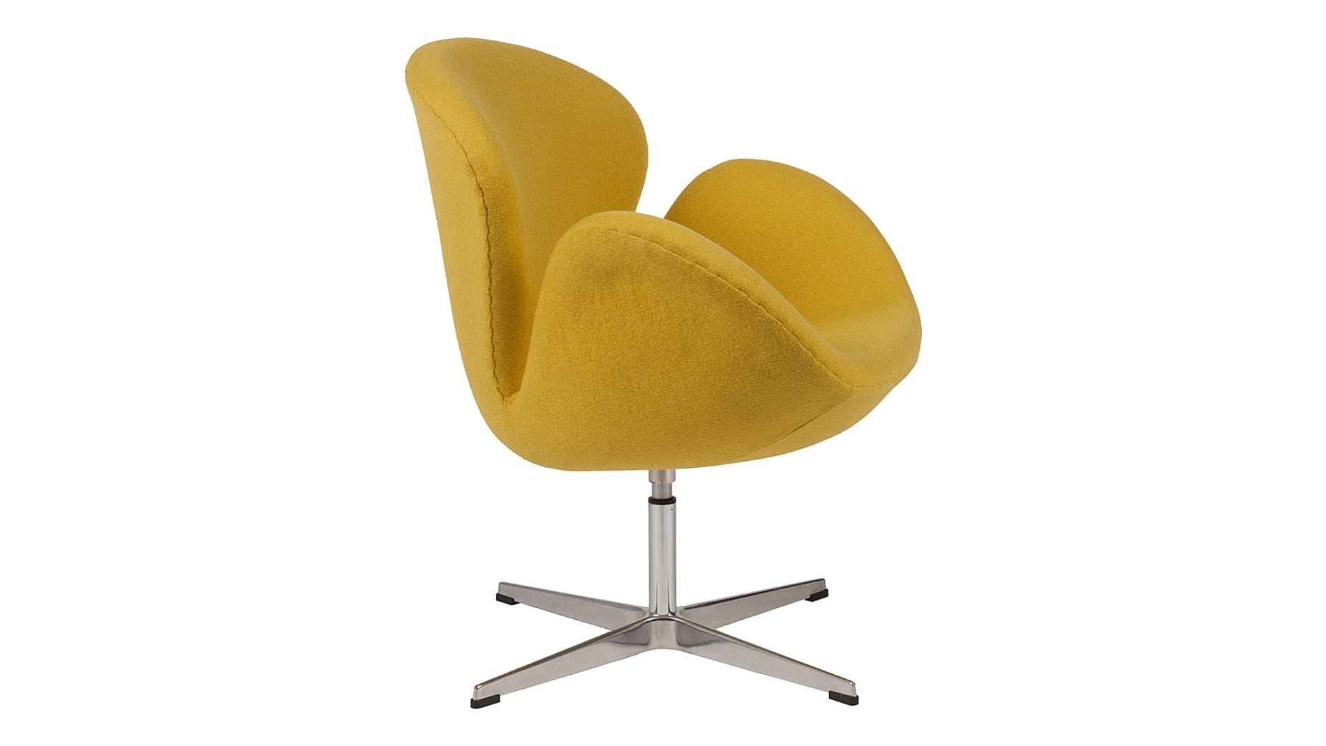 Кресло Swan Chair Желтая Шерсть М