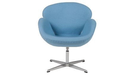 Кресло Swan Chair Голубая Шерсть М