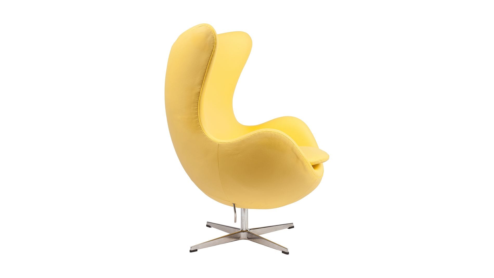Кресло Egg Chair Желтая Кожа Класса Премиум М