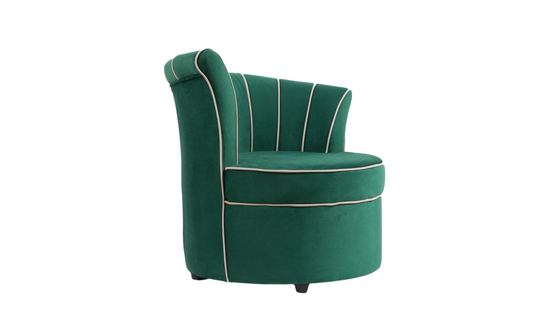 Кресло Shell Зелёное Велюр