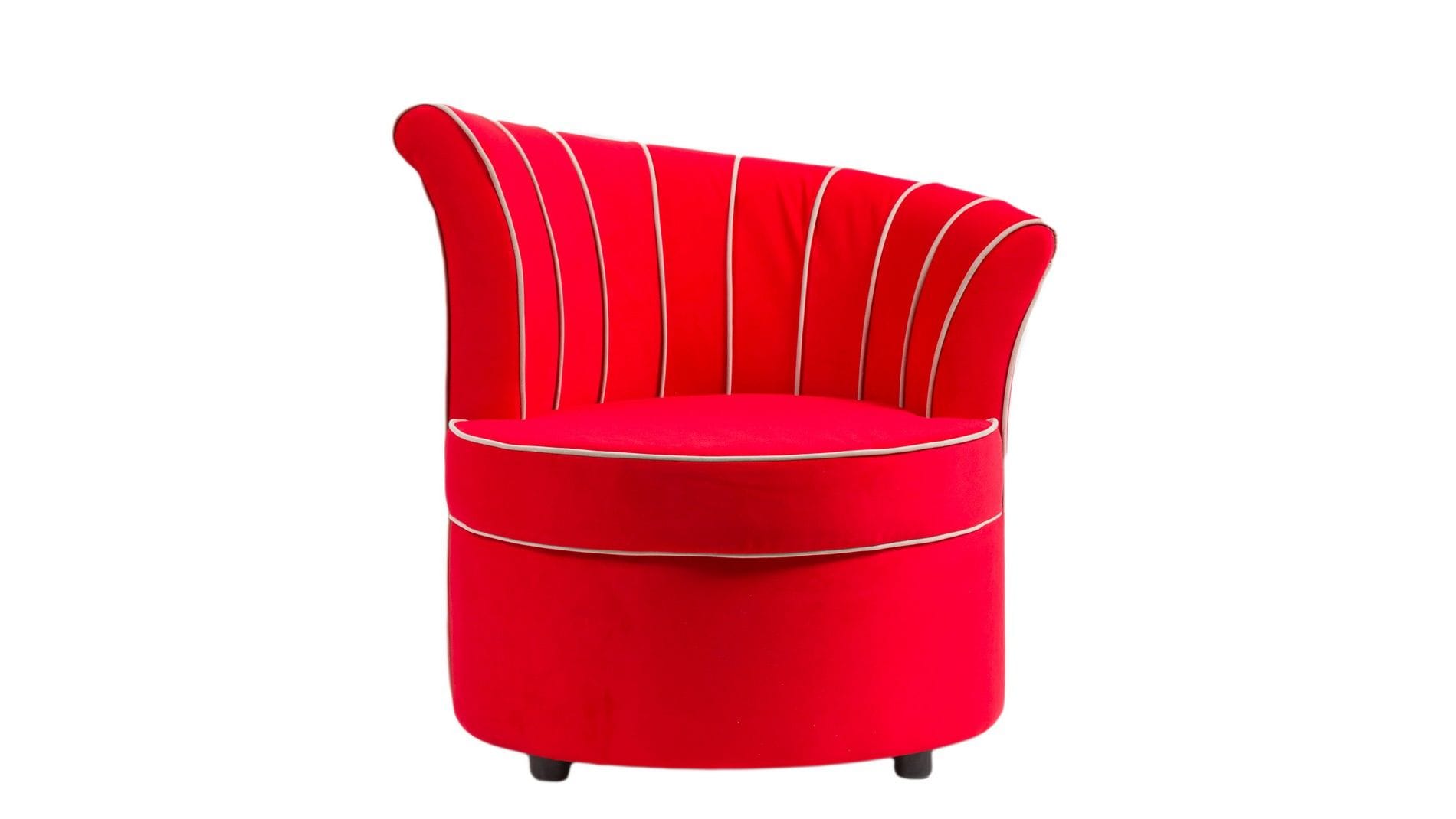 Кресло Shell Красное Велюр