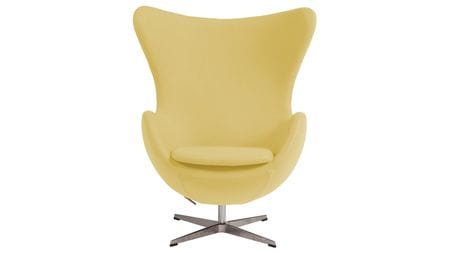 Кресло Egg Chair Жёлтое 100% Шерсть М