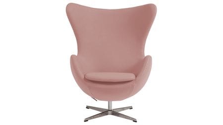 Кресло Egg Chair Светло-розовое 100% Шерсть М