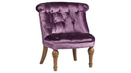 Кресло Sophie Tufted Slipper Chair Фиолетовый Микровелюр М