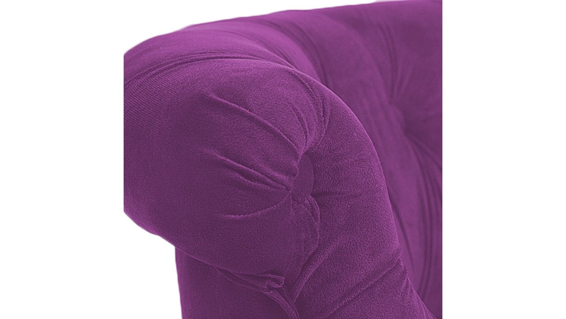 Кресло Amelie French Country Chair Фиолетовый Велюр М
