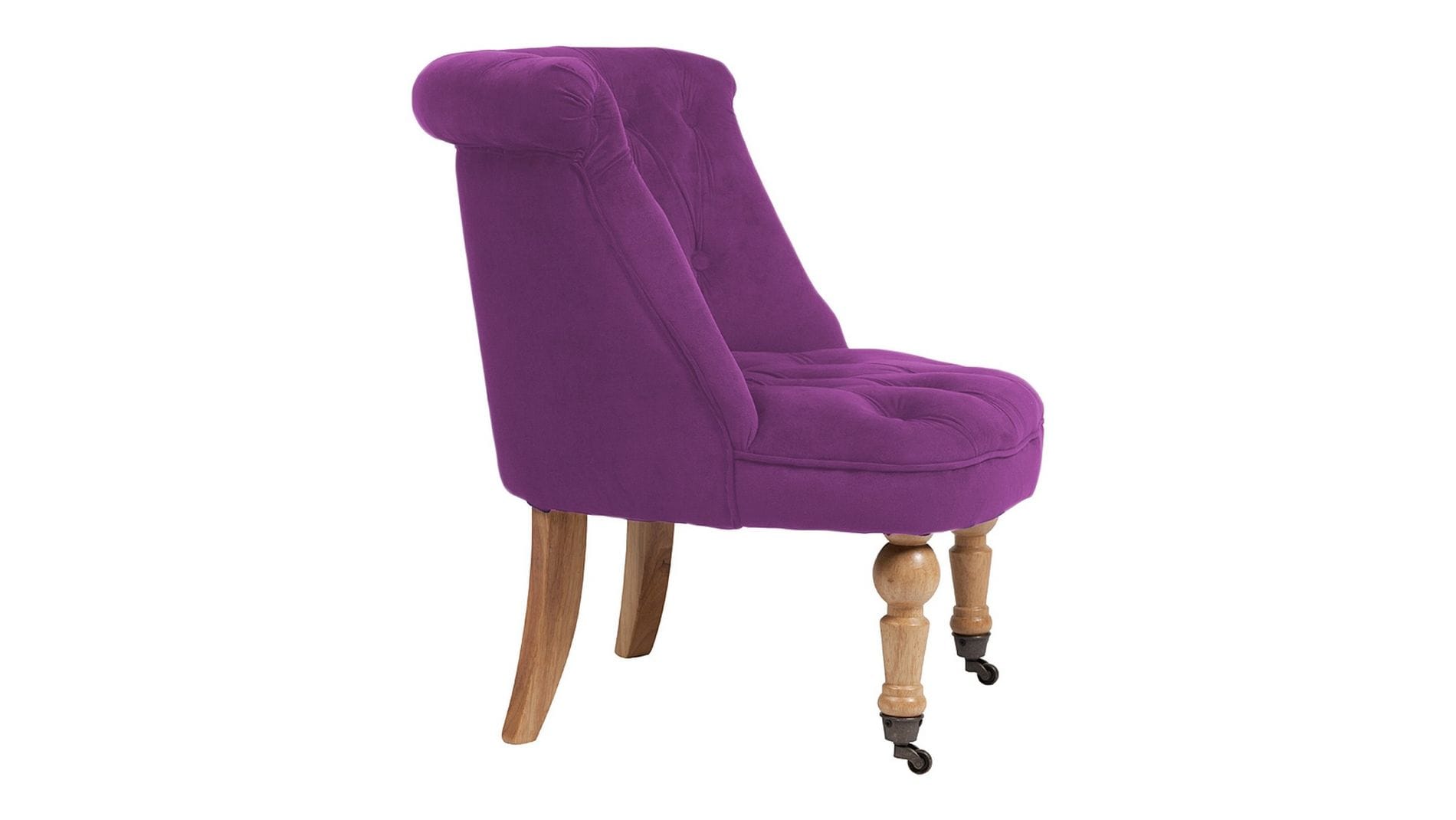 Кресло Amelie French Country Chair Фиолетовый Велюр М
