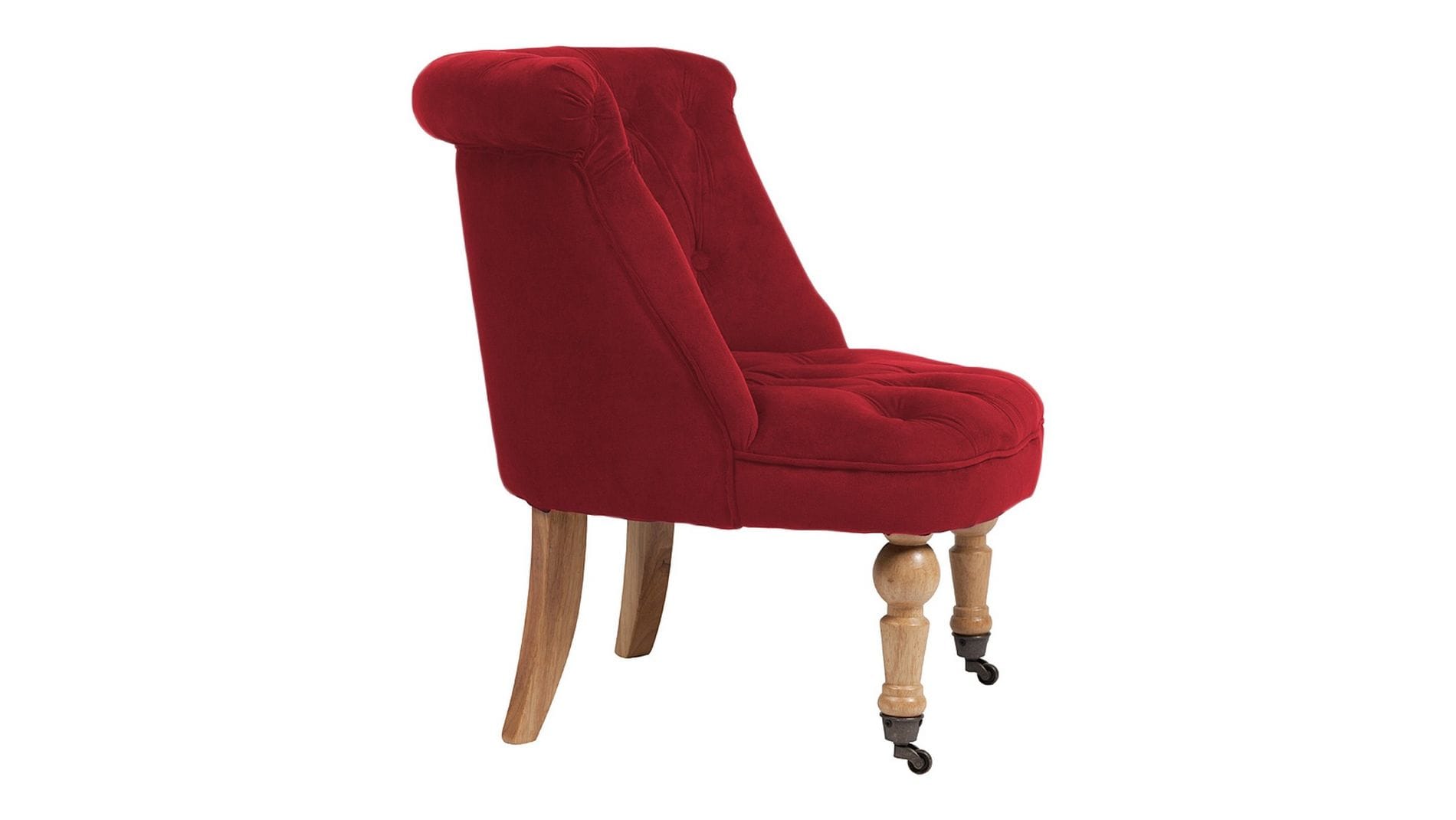 Кресло Amelie French Country Chair Красный Велюр М