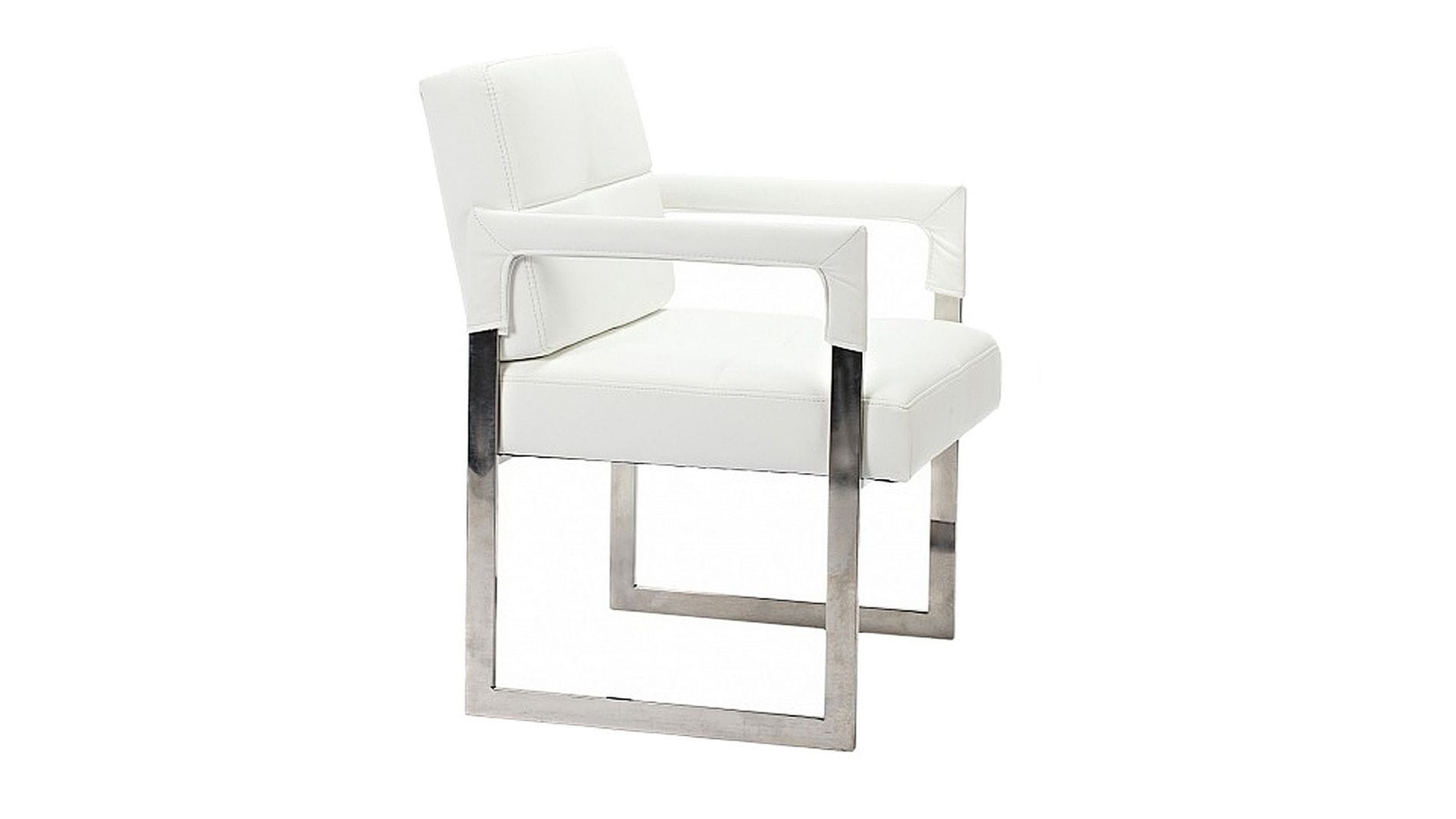 Кресло Aster Chair White Premium Leather