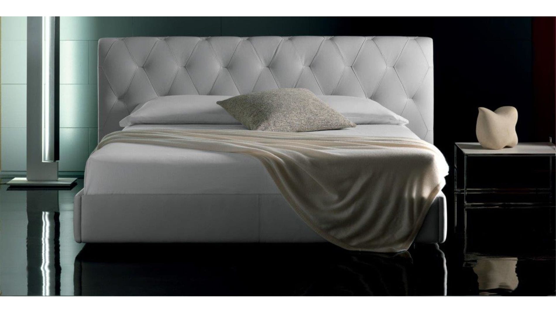 Кровать Bluemoon White Premium Leather