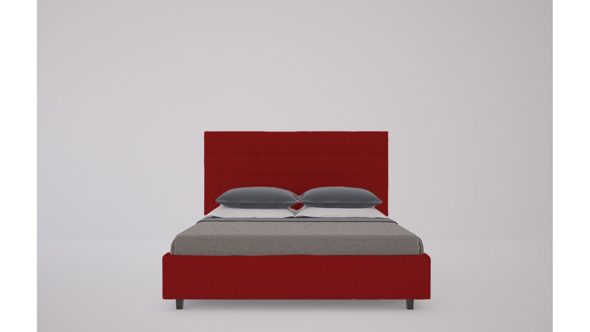 Кровать Shining Modern 160х200 Велюр Красный Р