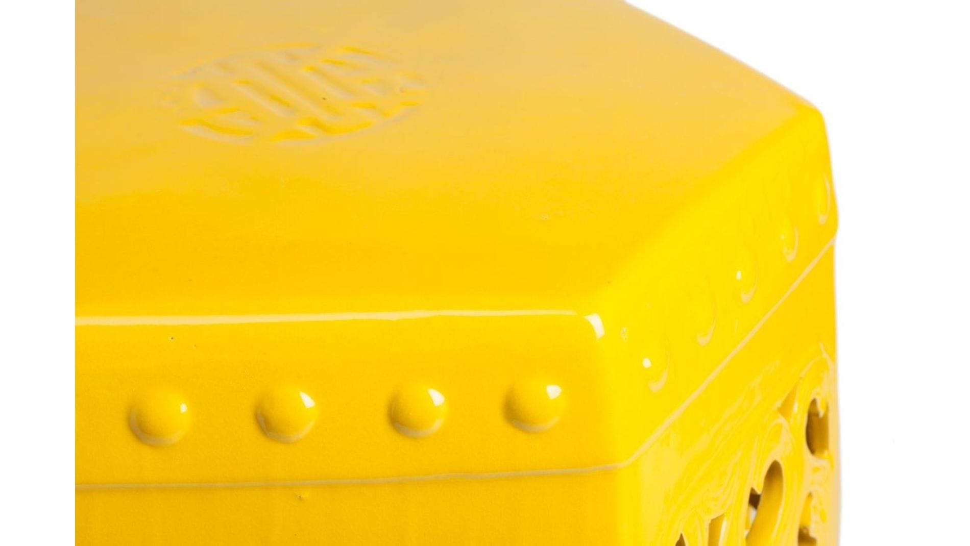Керамический столик-табурет Design Stool Yellow