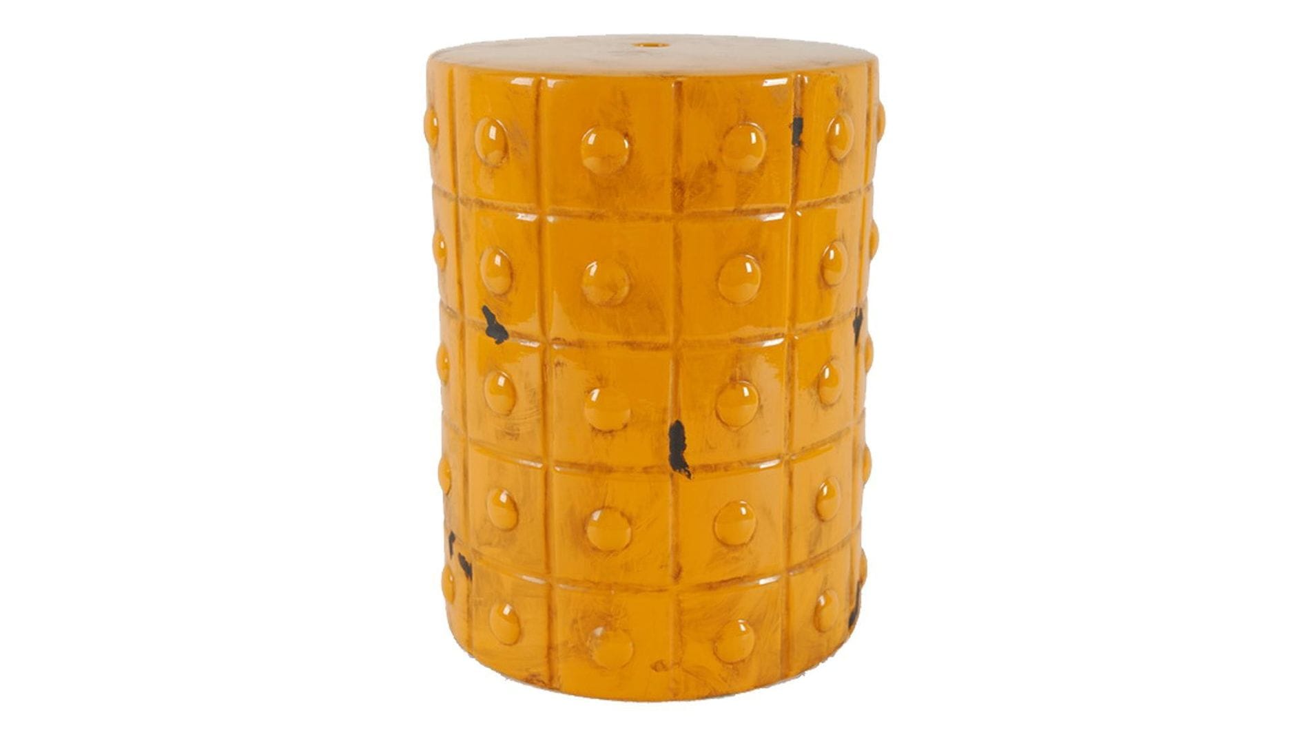 Керамический столик-табурет Mustard Stool Orange