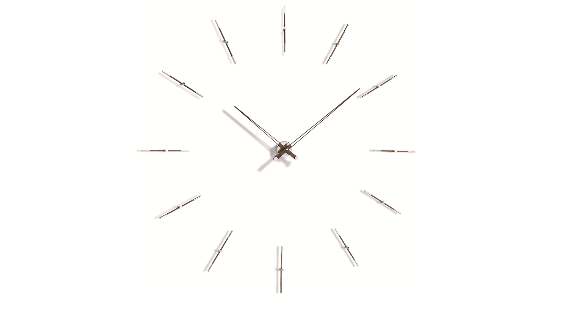 Часы Nomon MERLIN 12N GRANDE 155 WENGE/CHROME, d=155см