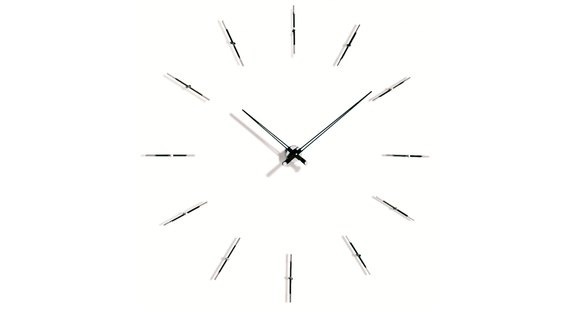Часы Nomon MERLIN 12N 125 WENGE/CHROME, d=125см