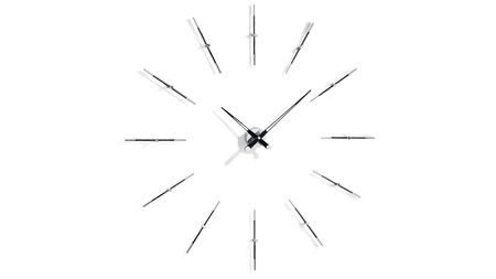 Merlin 12 i BLACK, Nomon(Испания), часы настенные, d=110cm, мех-м UTS