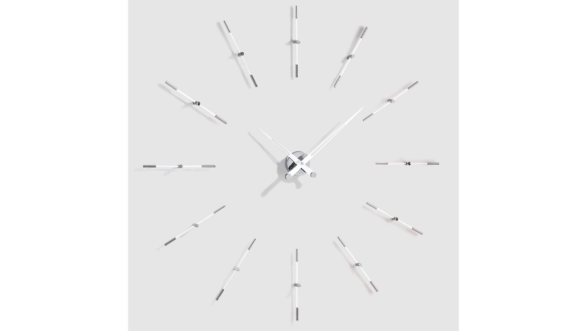 Merlin 12 i WHITE, Nomon(Испания), часы настенные, d=110cm, мех-м UTS