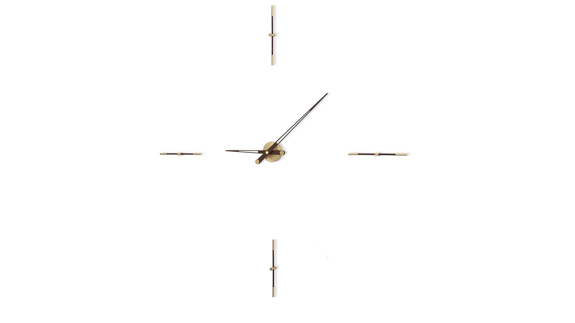 Часы Nomon MERLIN 4 GOLD N 125 WENGE/GOLD, d=125см