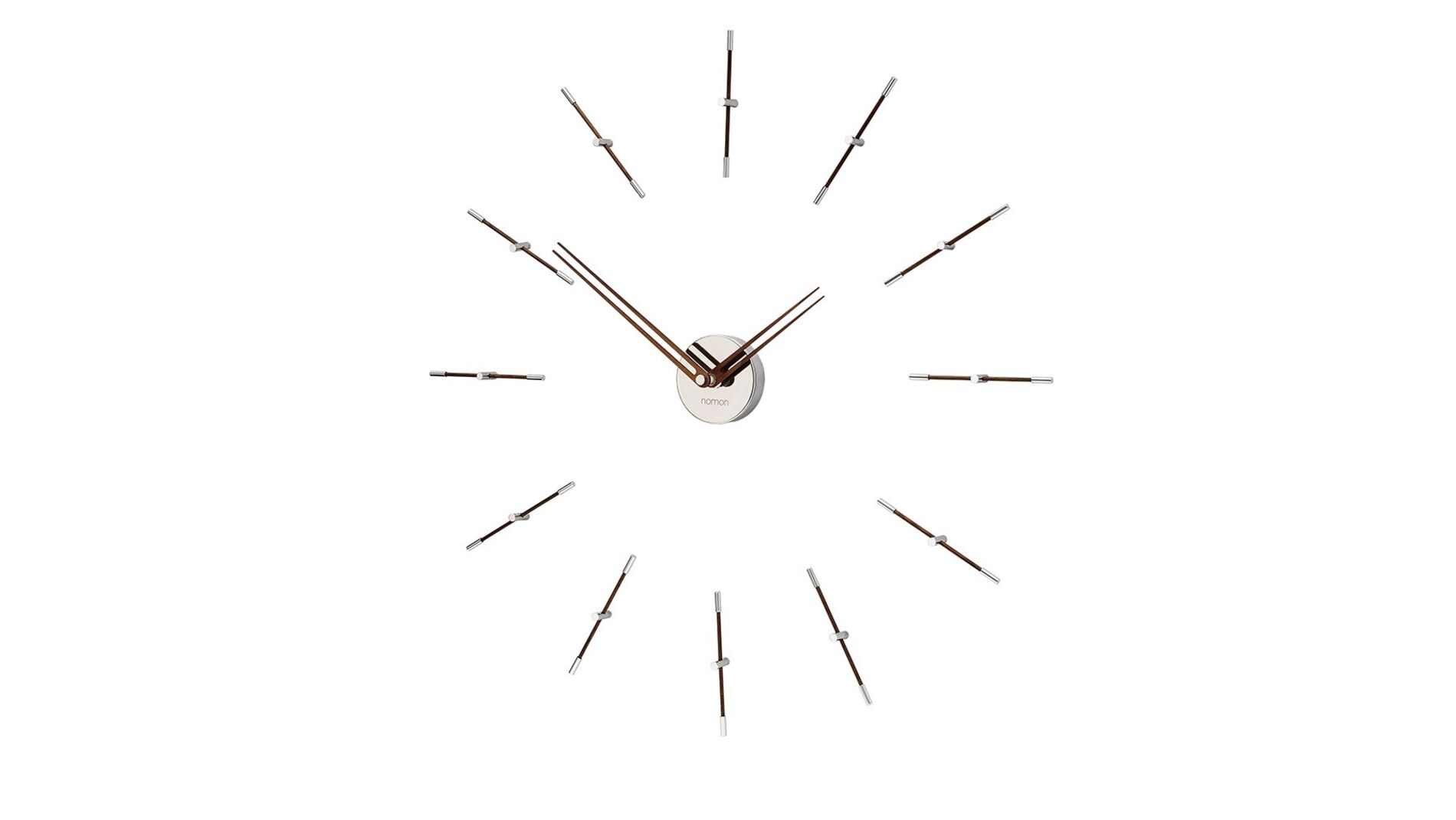 Часы Nomon MERLIN MINI 12 CHROME WALNUT, 70CM