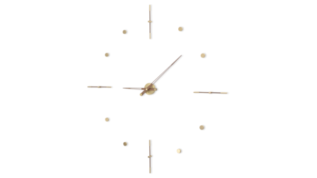 Часы Nomon Mixto Gold N 125, полированная латунь/орех, d=125cm.