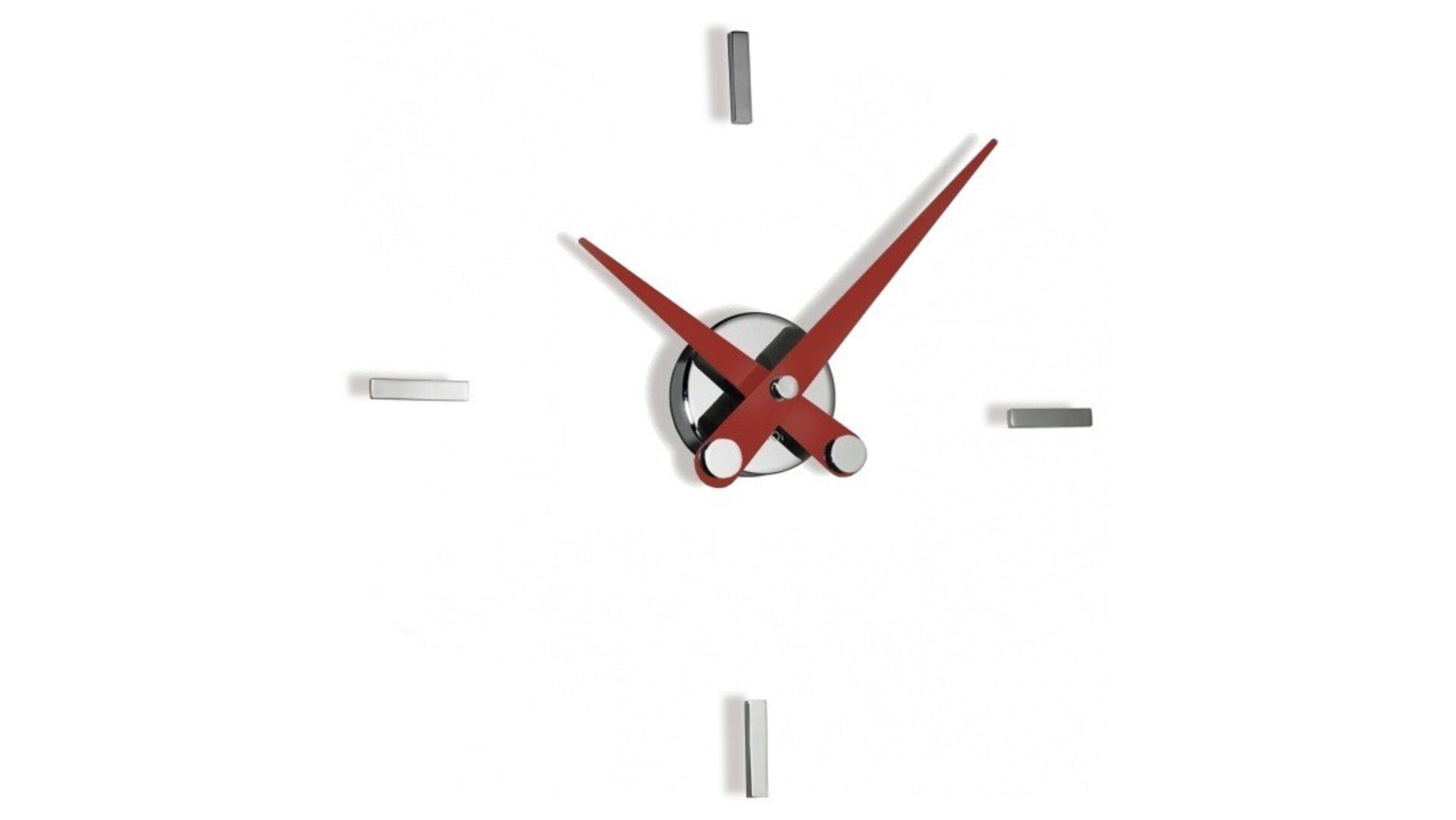 Часы Nomon PUNTOS SUSPENSIVOS 4i RED(красные стрелки), d=41 / 50 cm.