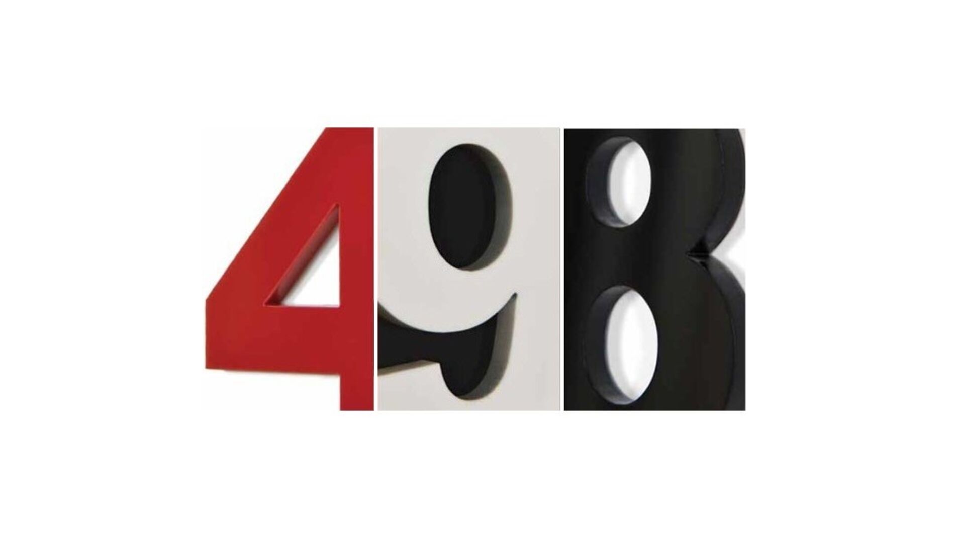 Комплект арабских цифр (1-12) для часов Nomon, черный пластик