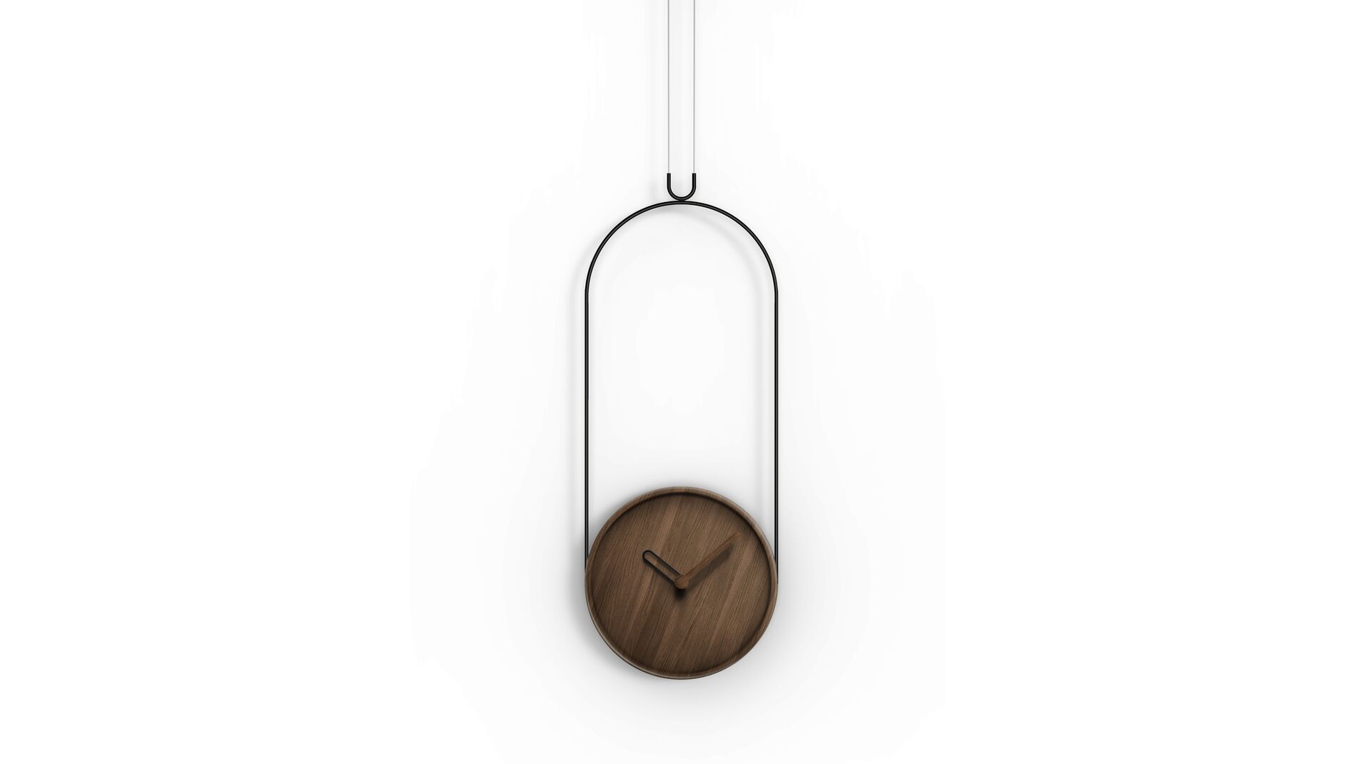 Часы Nomon COLGANTE walnut/black, D=30cm, L=79cm