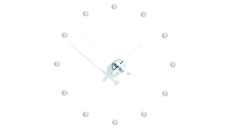 Часы Nomon Rodon 12 i WHITE, chrome, d=70 см