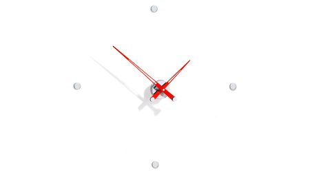 Часы Nomon Rodon 4 i RED, chrome, d=70 см