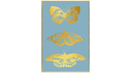 Постер на стену Золотые бабочки 60х80см