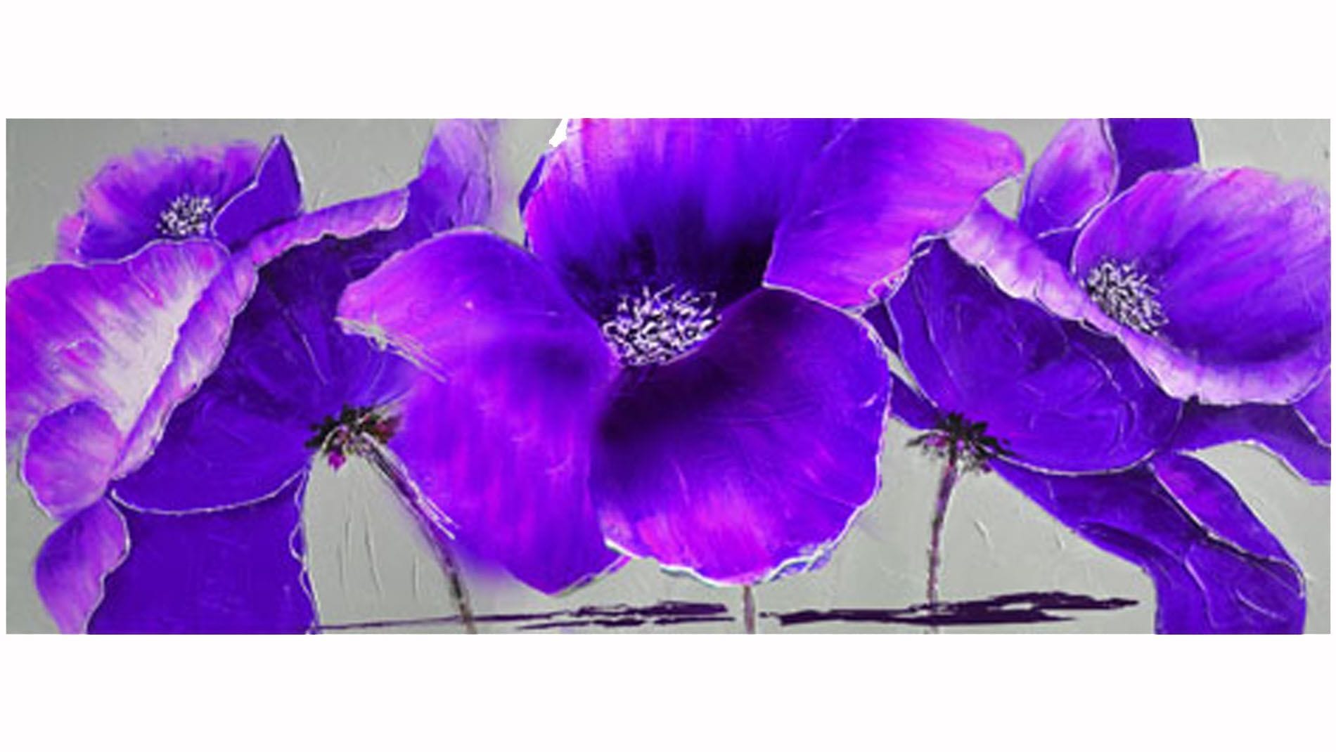 Картина маслом Фиолетовая орхидея 