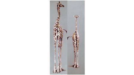 Картина маслом Два жирафа 