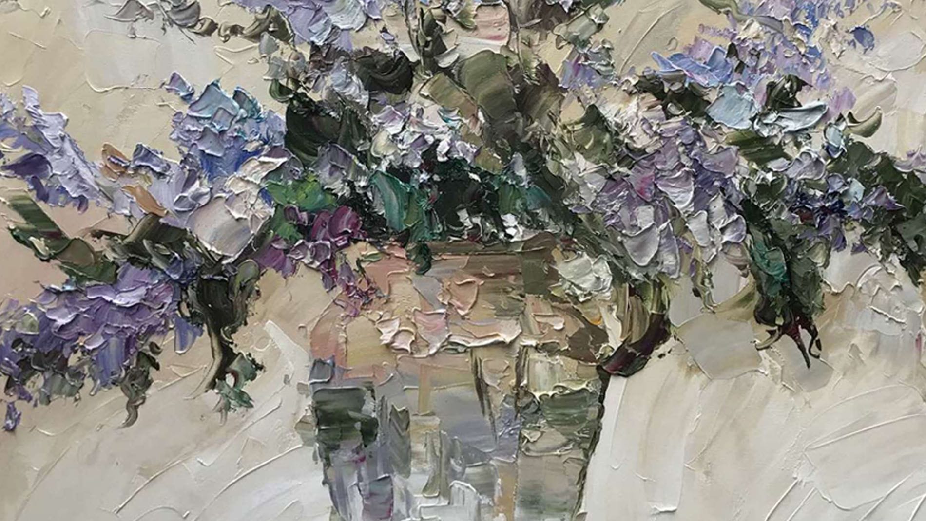 Картина маслом Цветы Виола 
