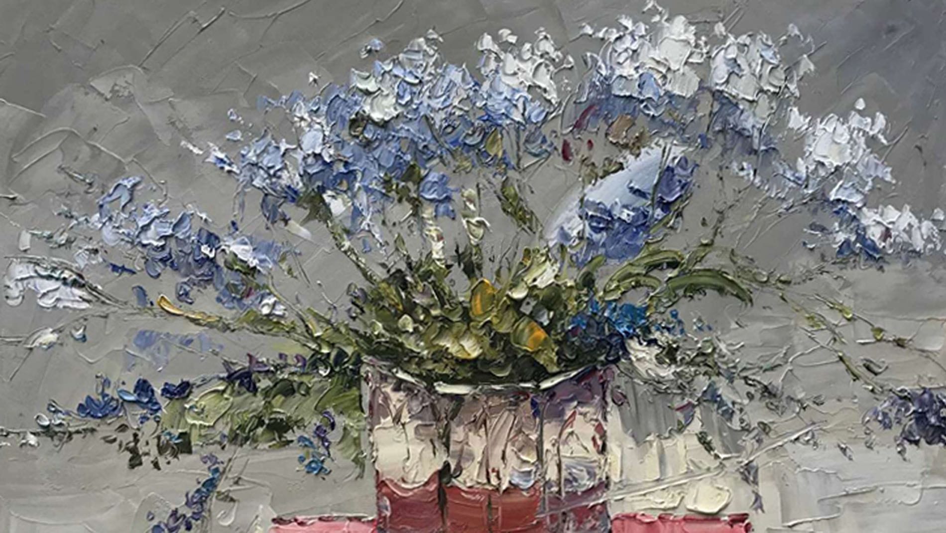 Картина маслом Цветы на столе - 2 